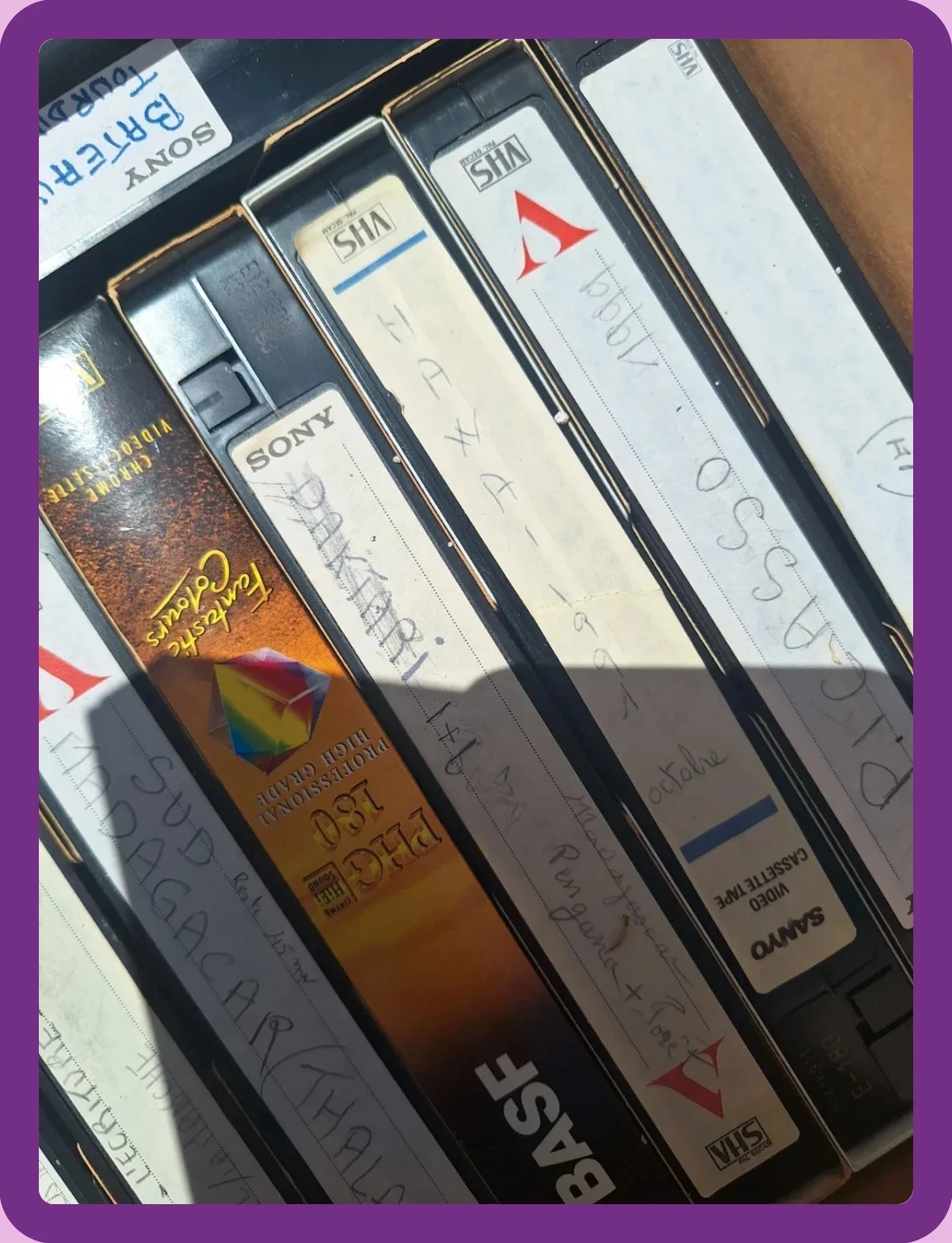 Lote de cassetes de vídeo VHS graváveis de segunda mão – photo 3